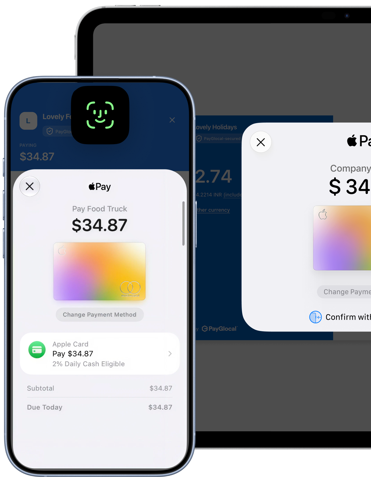 Apple Pay checkout on iPhone and iPad