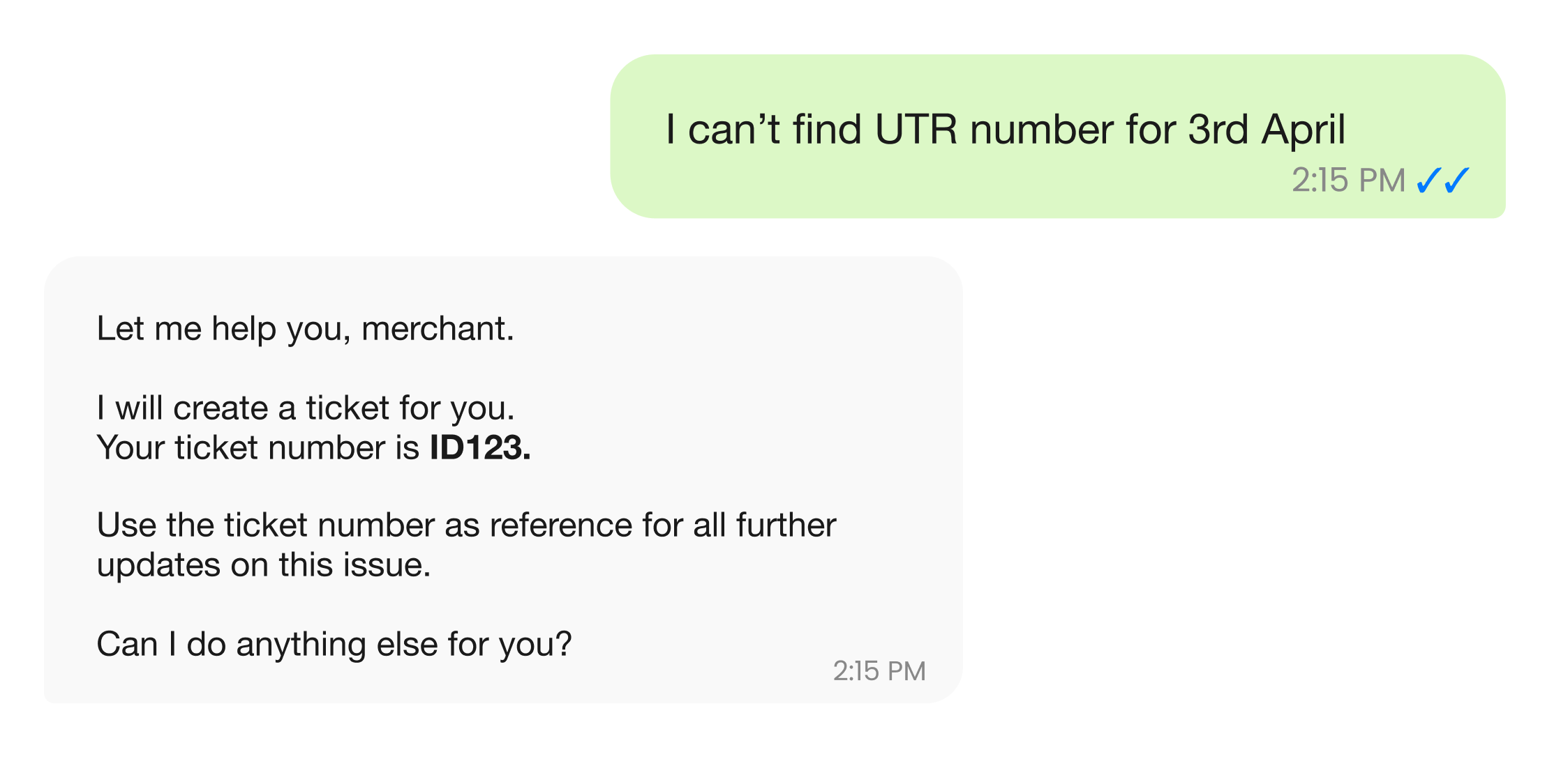 Raise Queries via one conversation
