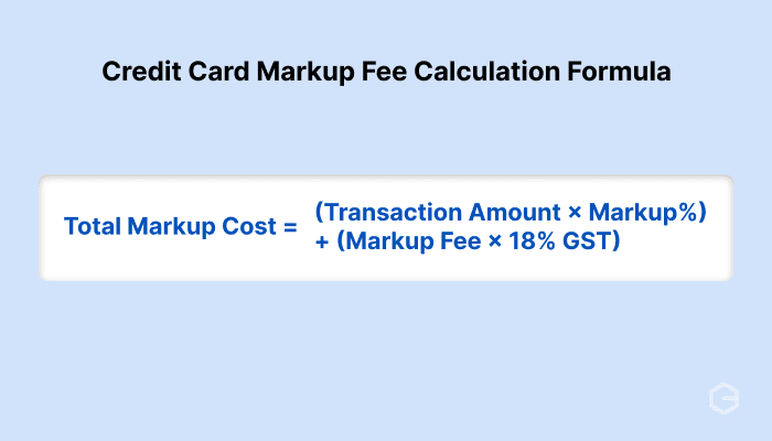 How to calculate credit card markup fees?