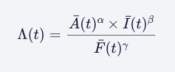 Normalisation making the ratio comparable