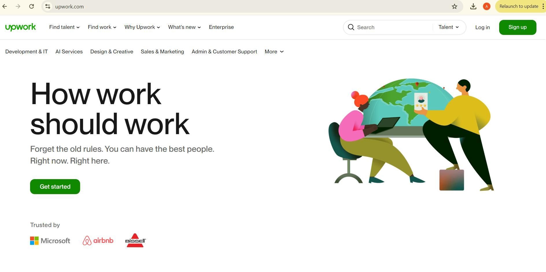 Upwork freelancing website suggested by PayGlocal