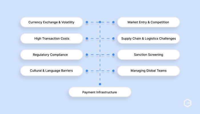 What are the main problems of international business?